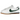Nike Cortez Leather Summit White Fir Midnight Navy baskets profil latéral en cuir blanc avec swoosh bleu marine et détails verts au talon et semelle