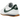 Nike Cortez Leather Summit White Fir Midnight Navy baskets vue latérale avec empeigne en cuir blanc, swoosh vert et semelle rayée