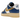 Nike Air Force 1 Low SP Undefeated 5 On It Blue Yellow Croc baskets vue latérale avec détails en peau de crocodile bleue et Swoosh jaune