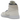 Baskets Air Jordan 1 Mid SE Sanddrift vue de profil avec une combinaison de panneaux en cuir et textile beige et le logo swoosh noir classique.