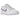 Nike Dunk Low Purple Pulse baskets vue latérale avec une base en cuir blanc, des empiècements en daim violet pastel et une semelle assortie.