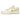 Nike Dunk Low Yellow Strike baskets vue latérale mettant en avant un Swoosh jaune pastel sur une empeigne en cuir blanc et semelle gomme.