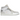 Air Jordan 1 Mid SE Craft Inside Out White Grey baskets vue latérale présentant un design déconstruit avec des empiècements gris, blancs et des coutures visibles.