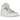 Air Jordan 1 Mid SE Craft Inside Out White Grey baskets vue latérale présentant un design superposé en tons blanc et gris avec des détails orange discrets