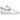 Nike Air Force 1 Low Next Nature University Blue baskets en vue latérale avec empeigne en cuir blanc, swoosh bleu et semelle classique