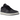 Air Jordan 1 Low Craft Inside Out Black baskets vue latérale avec empeigne en daim gris et noir, coutures blanches et semelle épaisse