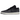 Air Jordan 1 Low Craft Inside Out Black baskets vue latérale avec panneaux en cuir noir texturé, détails en daim et logo Wings brodé sur le talon