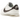 Nike Cortez Cacao Wow baskets vue sous angle avec empeigne blanche, details en cuir marron et logo swoosh