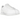 Nike Cortez Triple White baskets vue latérale avec une tige en cuir blanc lisse, le logo swoosh classique, des lacets blancs et la semelle blanche