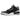 Air Jordan 3 Retro OG Black Cement baskets, vue latérale avec cuir noir, motif éléphant emblématique et semelle intermédiaire blanche avec unité Air