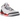 Air Jordan 3 Retro Fire Red 2022 baskets vue latérale avec empeigne en cuir blanc, imprimé éléphant emblématique au talon et accents rouges.