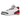 Air Jordan 3 Retro Fire Red 2022 baskets vue de profil avec cuir blanc, détails imprimé éléphant et touches de rouge emblématiques sur la semelle.