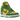 Nike SB Dunk High Supreme By Any Means Brazil baskets vue latérale en cuir jaune et vert avec semelle blanche et détails brodés 'By Any Means'
