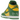 Nike SB Dunk High Supreme By Any Means Brazil baskets vue latérale avec empeigne en cuir jaune et vert, détails blancs et logo Swoosh iconique.