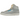 Air Jordan 2 Retro SP Union Grey Fog baskets vue latérale avec empeigne en daim gris, détails blancs, perforations et étiquette Union LA sur le côté.