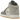 Air Jordan 1 Mid SE Coconut Milk Particle Grey baskets vue latérale avec empeigne en cuir beige, détails gris et semelle intermédiaire blanche