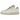 Nike Air Force 1 Low Prm Jewels White baskets en vue latérale, avec swoosh brillant, empeigne en cuir blanc, lacets assortis et semelle épaisse.