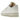 Nike Air Force 1 Low Prm Jewels White baskets vue latérale avec empeigne en cuir blanc et un Jewel Swoosh argenté métallique sur le côté.