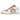 Air Jordan 1 Low Gum White baskets en vue latérale avec une empeigne en cuir blanc, une semelle en gomme marron et un logo Swoosh blanc