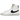 Nike Blazer Mid 77 Next Nature White Black baskets en vue latérale avec cuir blanc, swoosh noir et semelle en caoutchouc classique