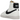 Nike Blazer Mid 77 Next Nature White Black baskets vue sous un angle montrant l'empeigne blanche, le swoosh noir et la semelle en gomme
