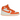 Air Jordan 1 Retro AJKO Rush Orange baskets vue latérale avec toile blanche et détails en cuir orange, logo Nike Swoosh blanc et semelle intermédiaire