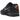 Nike Air Max 90 Black Metallic Cool Grey Orange baskets en vue sous angle avec empeigne noire et details oranges