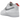 Nike Air Force 1 Low Reflective Swoosh White University Red baskets vue latérale avec empeigne en cuir blanc et Swoosh rouge réfléchissant