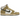 Nike Dunk High Retro Re-Raw Halloween (2021) baskets en vue angulaire avec tige en cuir crème, détails usés et logo Swoosh de couleur orange