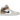 Air Jordan 1 Mid Tan Suede baskets vue latérale classique avec tige en daim beige, semelle intermédiaire blanche et logo swoosh marron.