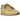 Nike Air Max 1 Travis Scott Cactus Jack Saturn Gold baskets vue latérale avec des tons dorés, une empeigne texturée et un Swoosh inversé emblématique