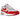 Nike Air Max 1 86 OG Big Bubble Sport Red baskets en vue latérale avec empeigne en mesh blanc, empiècements en daim gris et le Swoosh rouge emblématique.