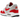 Nike Air Max 1 86 OG Big Bubble Sport Red baskets en vue latérale classique avec garde-boue rouge, unité Air visible et empeigne en mesh blanc.