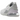 Nike Air Max 270 Summit White Regal Pink baskets en vue angulaire avec mesh blanc, détails roses et la grande unité Air caractéristique au talon.