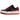 Air Jordan 1 Elevate Low SE Bred baskets en vue latérale avec empeigne en cuir noir et rouge montée sur une semelle plateforme blanche imposante