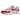Nike Air Max 1 '86 OG Big Bubble Sport Red baskets en vue latérale avec mesh blanc, suède gris, garde-boue rouge emblématique et unité Air visible.