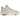 Jordan 4 Retro Blank Canvas baskets profil latéral en beige clair avec tige en toile, lacets blancs et semelle intermédiaire classique