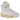 Air Jordan 6 Retro Craft Paris Olympics baskets en vue inclinée avec des tons gris, des détails dorés, une unité Air visible et une semelle travaillée