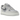 Nike Air Force 1 Low Athletic Club Grey baskets vue latérale avec empeigne grise, semelle blanche et le logo Swoosh classique en bleu marine