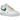 Nike Air Force 1 Low 07 SE 40th Anniversary Edition Sail Malachite baskets vue latérale avec empeigne en cuir blanc, swoosh vert et détails dorés