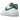 Nike Air Force 1 Low 07 SE 40th Anniversary Edition Sail Malachite baskets vue latérale avec empeigne blanc cassé, swoosh vert et détails dorés.