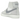 Nike Blazer Mid 77 Pro Club White Cement Grey baskets vue latérale avec détails en cuir blanc, empiècements en daim gris et semelle blanche