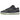 Nike Dunk Low Retro PRM Halloween (2022) baskets vue sous angle avec empeigne en cuir noir, superpositions grises et détails orange sur la semelle