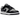 Nike Dunk Low Chenille Swoosh Black Grey baskets vue latérale, avec construction en cuir noir et gris, swoosh en chenille et semelle blanche