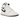 Air Jordan 1 Mid Reverse Panda GS baskets vue latérale en cuir blanc avec superpositions noires, swoosh emblématique et semelle noire