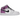 Air Jordan 1 Mid Barely Grape baskets en vue latérale avec des tons violet pastel, des détails blancs, un swoosh noir et une semelle blanche.