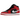 Air Jordan 1 Mid Gym Red Black White (2024) baskets vue latérale avec panneaux en cuir rouge, logo Swoosh noir et lacets blancs.