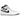 Air Jordan 1 Mid Reverse Panda baskets vue latérale en cuir noir et blanc avec semelle intermédiaire blanche et semelle extérieure noire