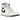 Air Jordan 1 Mid Reverse Panda baskets vue latérale avec empiècements en cuir blanc, détails noirs, swoosh classique et semelle blanche