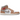 Air Jordan 1 Mid Rattan White College Grey baskets vue latérale avec empeigne en daim beige, base en cuir blanc et logo Swoosh classique